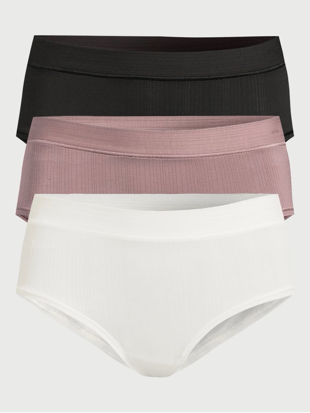 Ribbed Modal Hipster Panties, 3-Pack